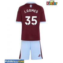 Aston Villa Joao Gomes #35 Heimtrikotsatz Kinder 2026-27 Kurzarm (+ Kurze Hosen)